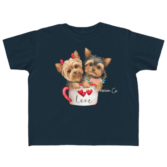 Yorkie Cup Love Tee - Southern Obsession Co.