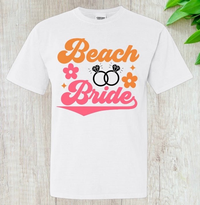 Beach Bride Flower Tee - Southern Obsession Co.