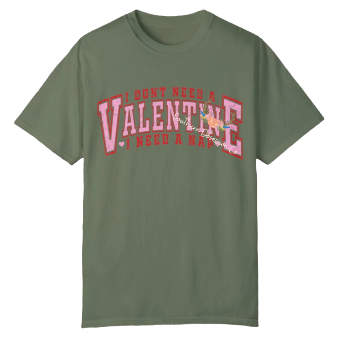I Need A Nap VDay Tee - Southern Obsession Co.