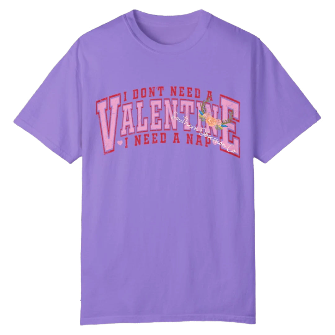 I Need A Nap VDay Tee - Southern Obsession Co.