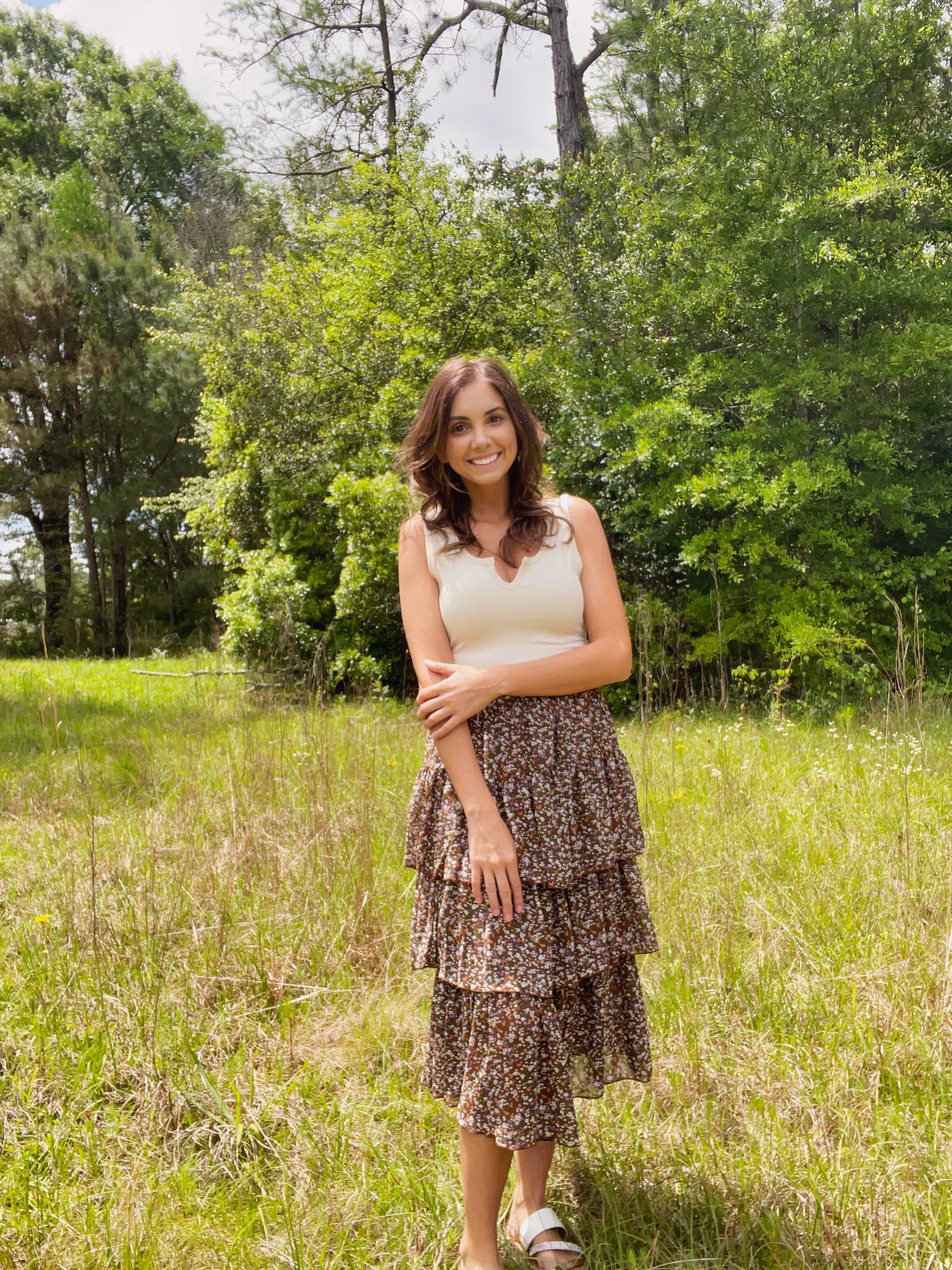 Split Neck Bodysuit-Taupe