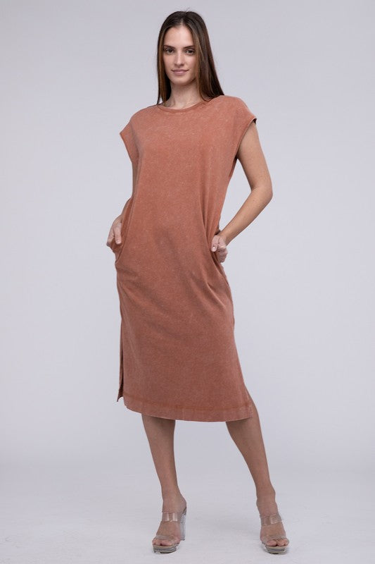 Casual Comfy Sleeveless Midi Dress - Southern Obsession Co. 
