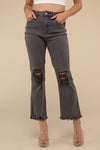 Distressed Straight Pants - Southern Obsession Co. 