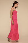 Smocked Tiered Cami Maxi Dress - Southern Obsession Co. 