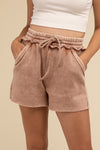 Acid Wash Fleece Shorts - Southern Obsession Co. 