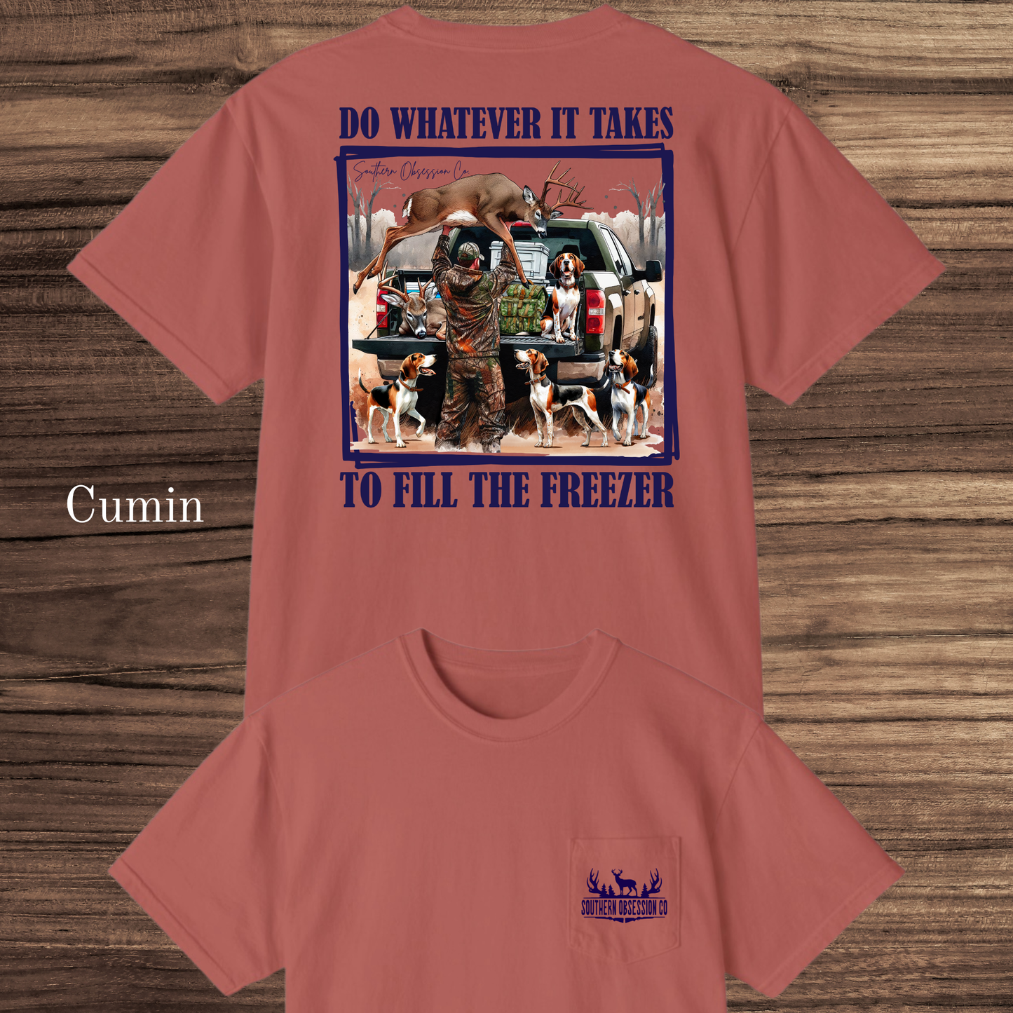 Fill The Freezer Navy Tee