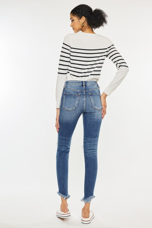 High Rise Ankle Skinny Jeans - Southern Obsession Co. 