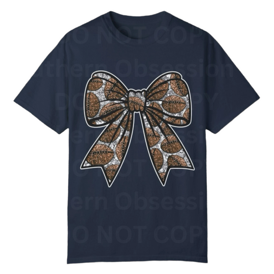Bow Football Tee