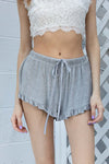 Light Weight Ruffle Trim Shorts - Southern Obsession Co. 