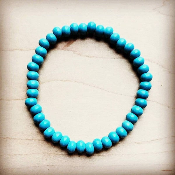 Blue Turquoise Stackable Bracelet - Southern Obsession Co. 