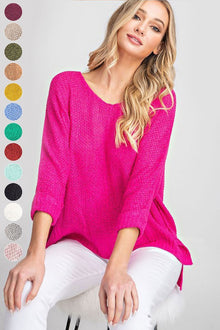  Crew Neck Knit Sweater - Southern Obsession Co. 
