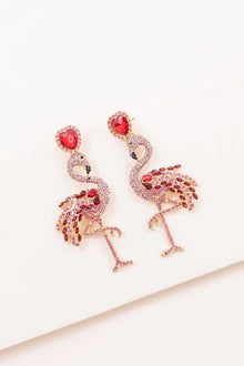  Pink Flamingo Drop Earrings - Southern Obsession Co. 