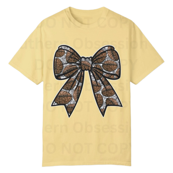Bow Football Tee