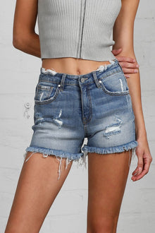  MID-RISE PREMIUM DISTRESSED SHORTS - Southern Obsession Co. 