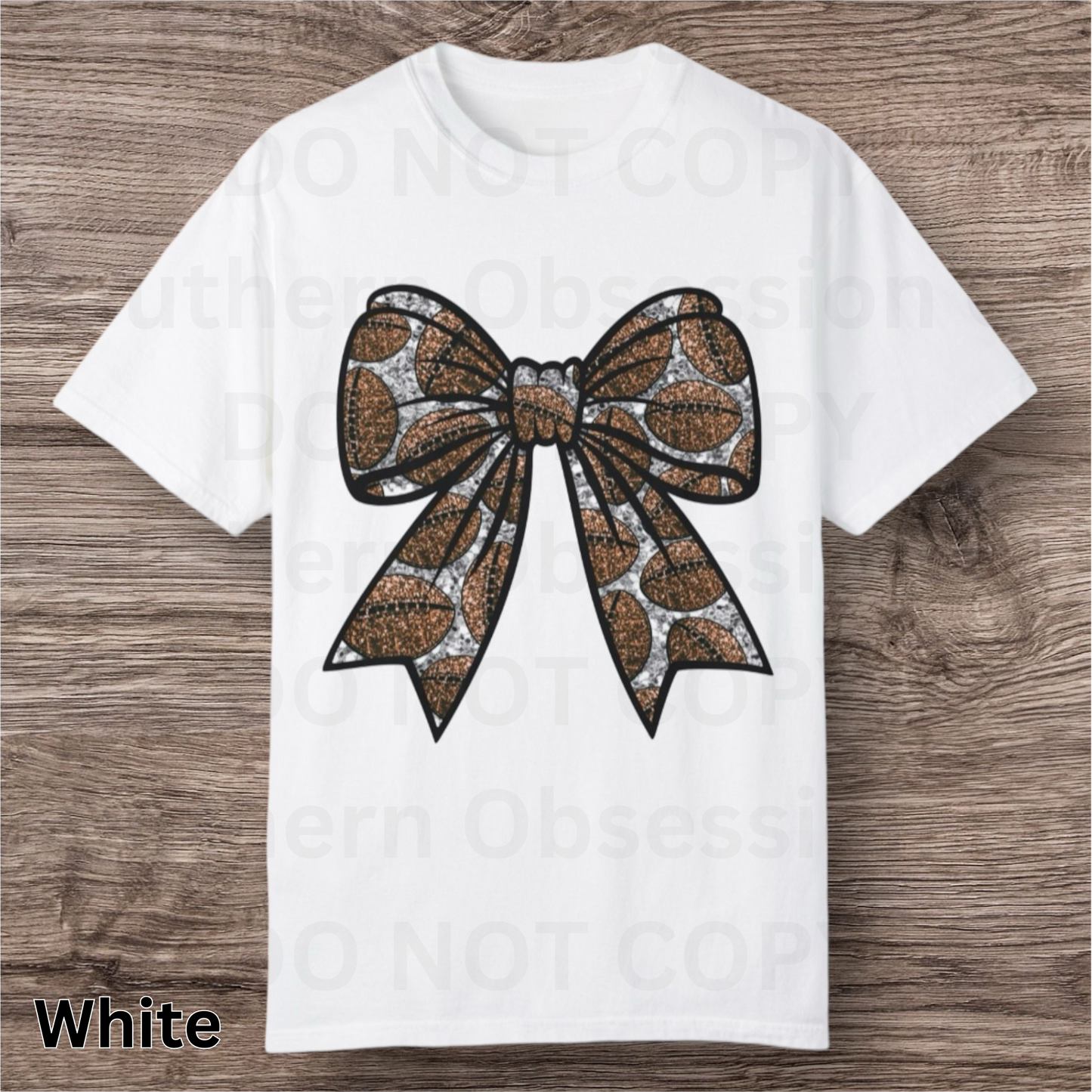 Bow Football Tee