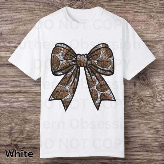 Bow Football Tee