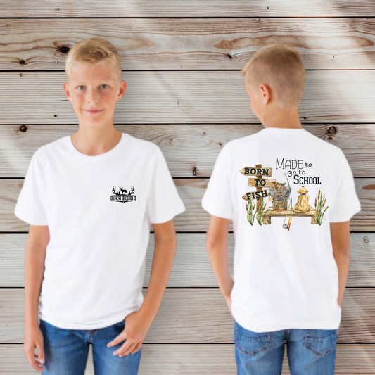 Kids Born to Fish Tee - Southern Obsession Co. 