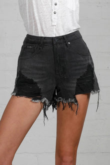  High Rise Black Shorts - Southern Obsession Co. 
