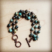  Turquoise Triple Strand Bracelet - Southern Obsession Co. 