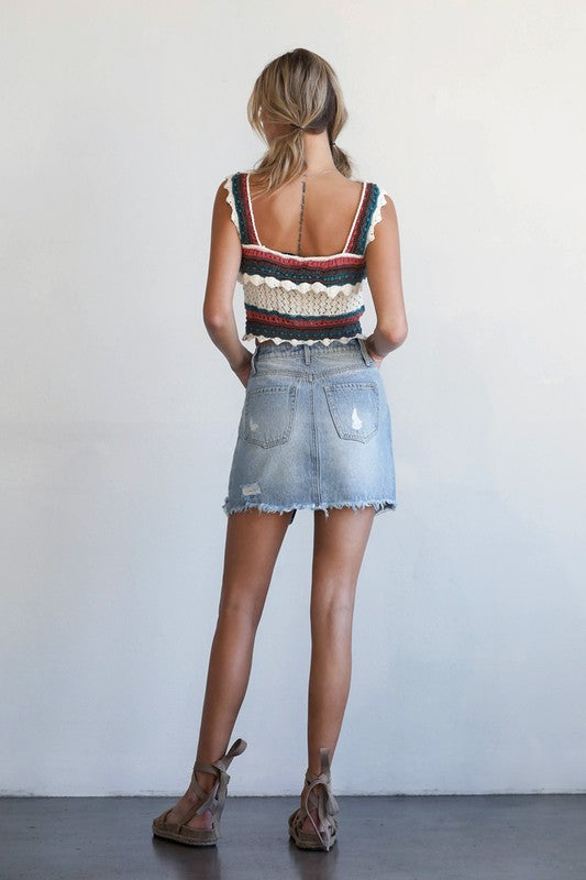 MID RISE MINI SKIRT - Southern Obsession Co. 