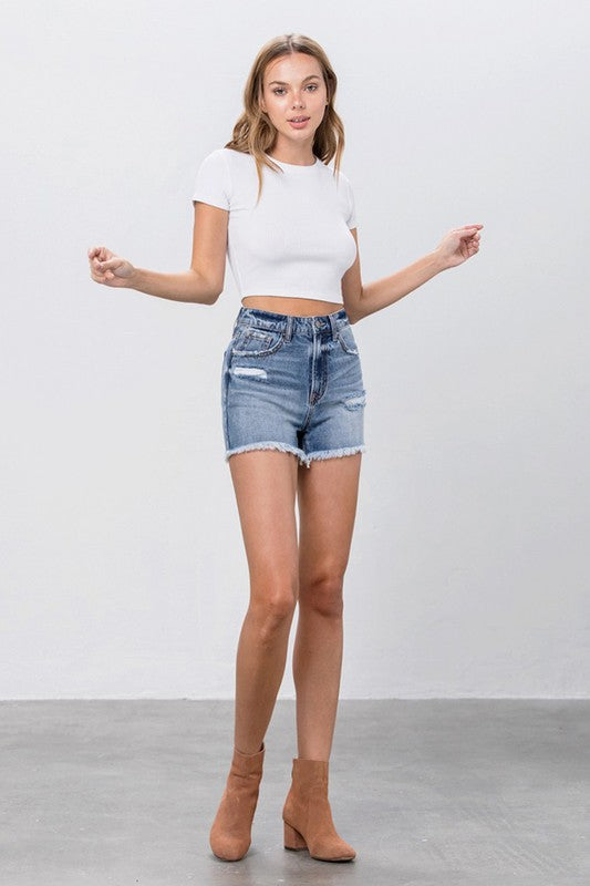 HIGH RISE MOM SHORTS - Southern Obsession Co. 