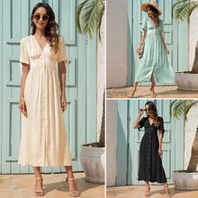  Maxi Dress with buttons on the front - Southern Obsession Co. 