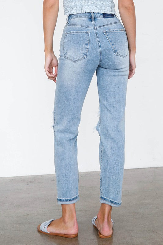 HIGH WAIST MOM JEANS - Southern Obsession Co. 