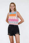 High Waist Crossover Denim Mom Shorts - Southern Obsession Co. 