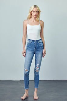  HIGH RISE ANKLE SKINNY JEANS - Southern Obsession Co. 