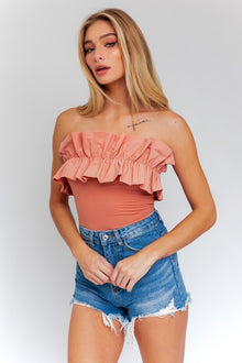  Ruffle Detail Bodysuit - Southern Obsession Co. 