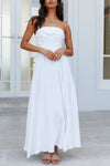 Ruched Off-Shoulder Maxi Dress - Southern Obsession Co. 