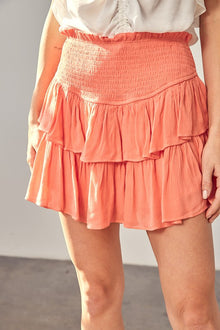  Ruffle Mini Skirt with Shorts - Southern Obsession Co. 