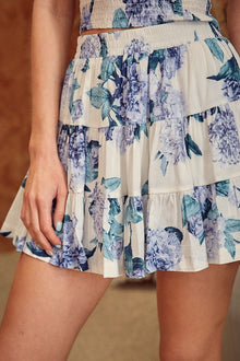  Flower Printed Tiered Skort - Southern Obsession Co. 