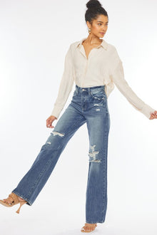  Ultra High-Rise Distressed 90s Flare - Southern Obsession Co. 
