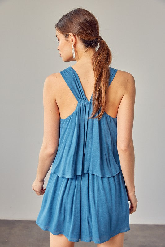 Shirring Detail Romper - Southern Obsession Co. 