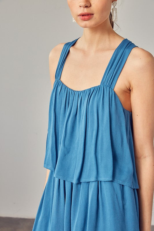 Shirring Detail Romper - Southern Obsession Co. 