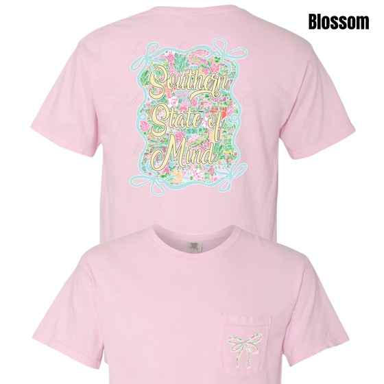 Blue Southern State Of Mind Tee