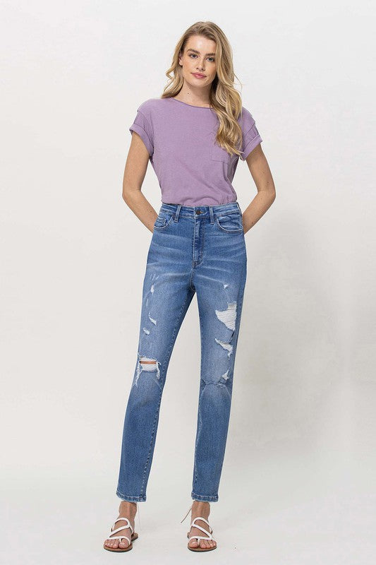 Distressed Mom Jeans - Southern Obsession Co. 
