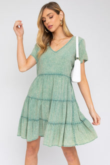  Washed Baby Doll Mini Dress - Southern Obsession Co. 