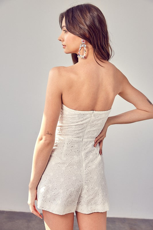Eyelet Ruffle Romper - Southern Obsession Co. 