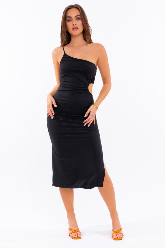 One Shoulder Midi Dress - Southern Obsession Co. 