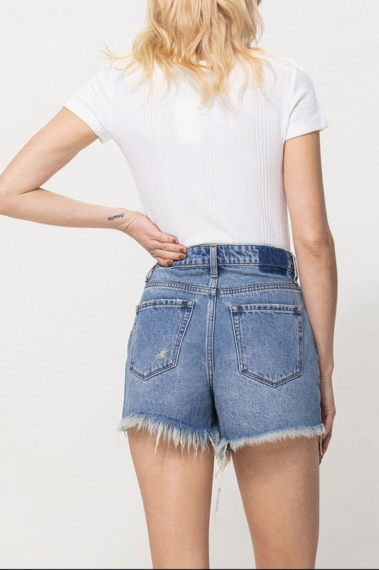 Distressed Rigid Mom Shorts - Southern Obsession Co. 