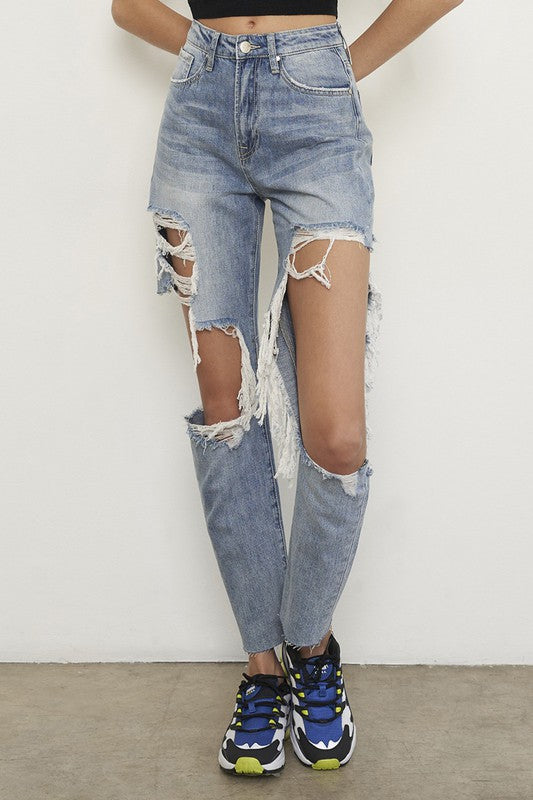 HIGH RISE BOYFRIEND JEANS - Southern Obsession Co. 