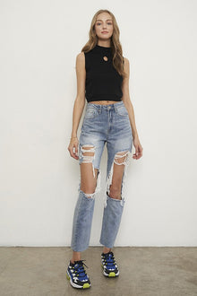  HIGH RISE BOYFRIEND JEANS - Southern Obsession Co. 
