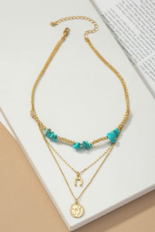  turquoise horseshoe necklace - Southern Obsession Co. 