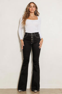  High Rise Flare Jeans - Southern Obsession Co. 