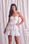 Tiered Lace Knitted Dress - Southern Obsession Co. 