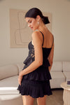 Tiered Lace Knitted Dress - Southern Obsession Co. 