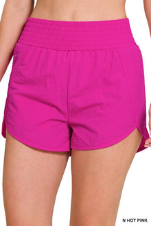  Windbreaker Smocked Waistband Running Shorts - Southern Obsession Co. 