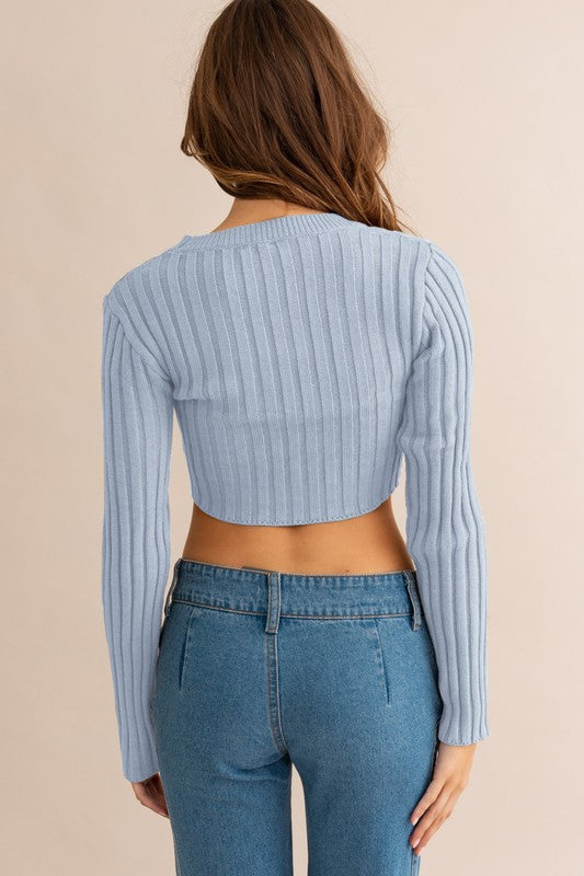 Asymmetrical Hem Sweater Top - Southern Obsession Co. 